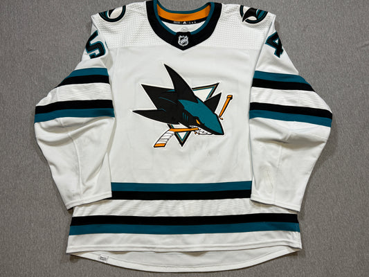 San Jose Sharks Givani Smith Game Worn Jersey