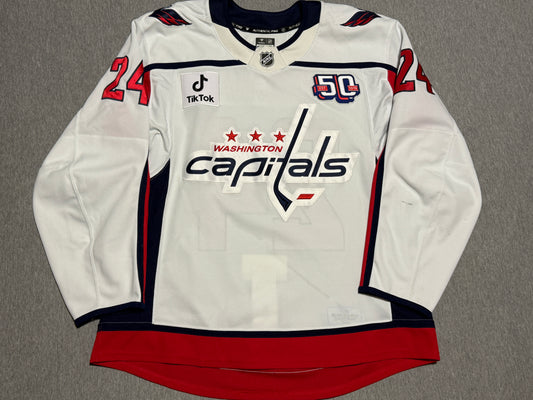 Washington Capitals McMichael Game Worn Jersey