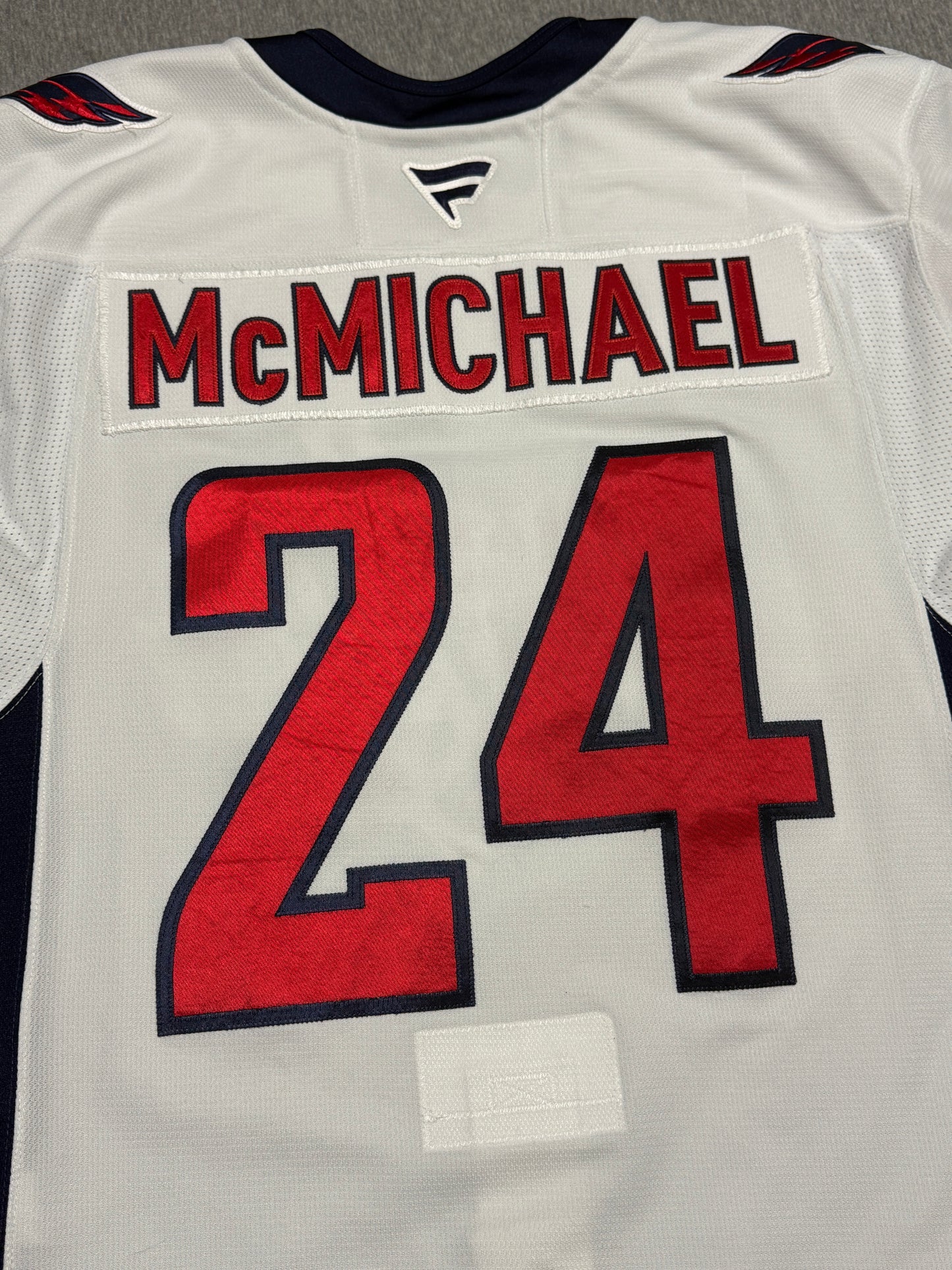 Washington Capitals McMichael Game Worn Jersey