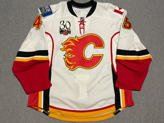 Calgary Flames Lundmark Game Worn Jersey
