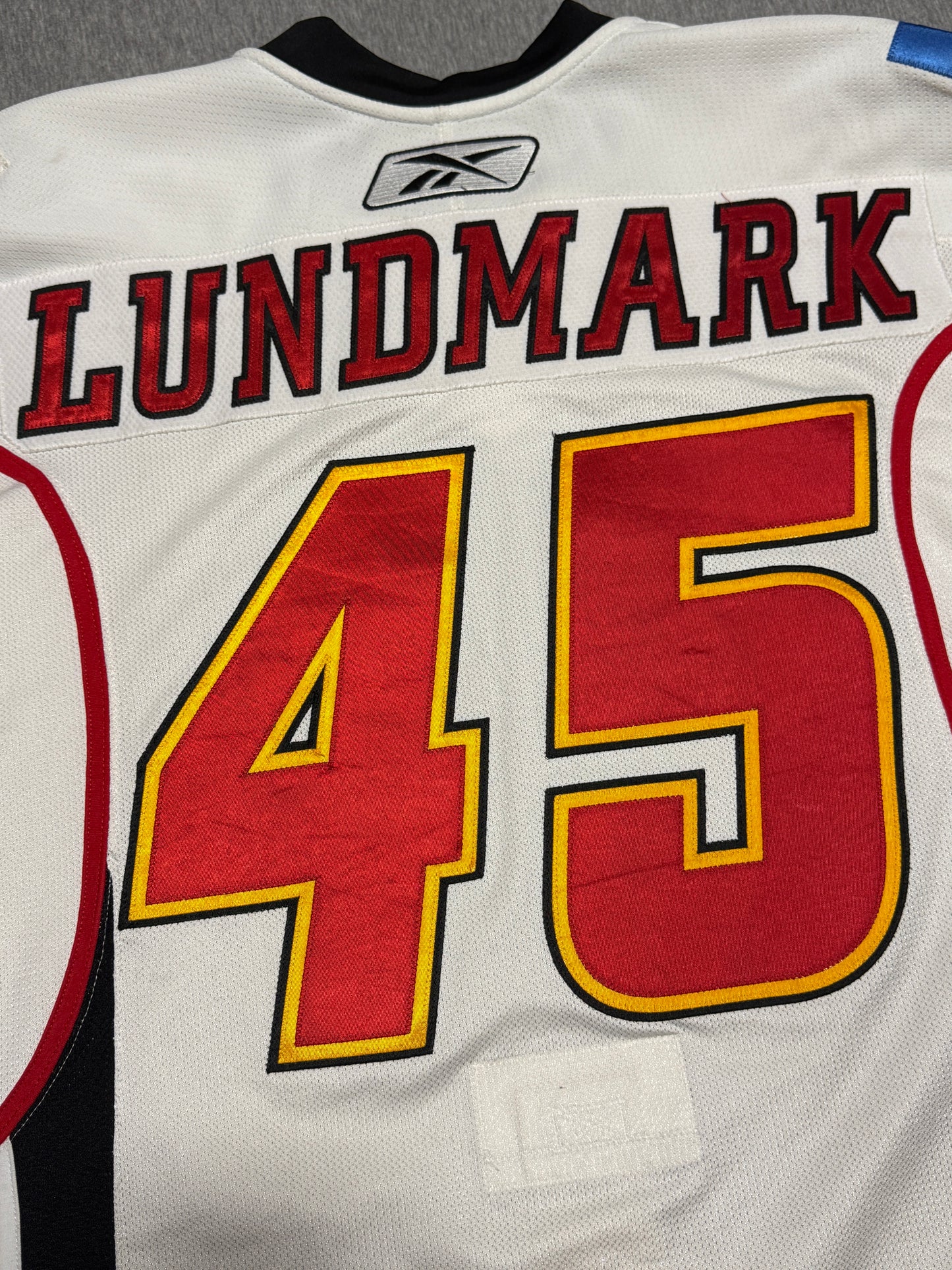 Calgary Flames Lundmark Game Worn Jersey