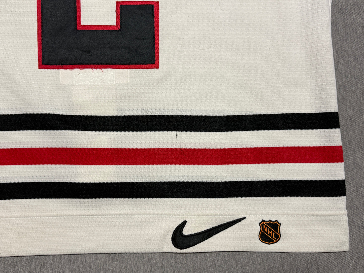 Chicago Blackhawks Weinrich Game Worn Jersey