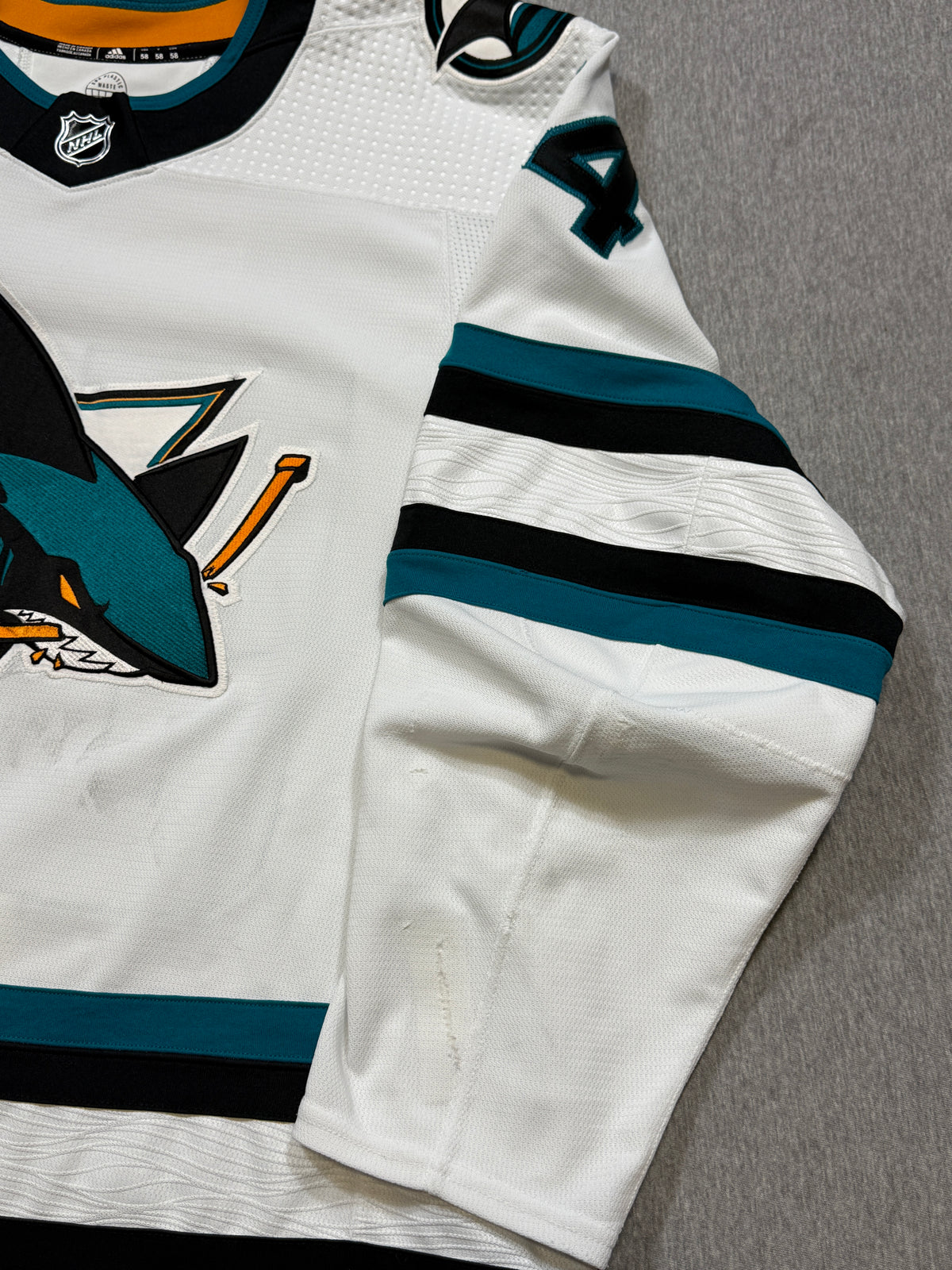 San Jose Sharks Givani Smith Game Worn Jersey