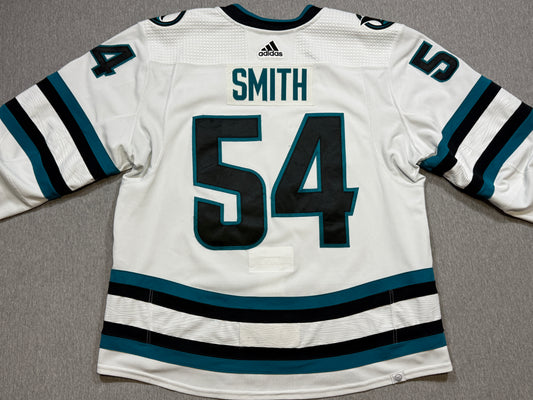 San Jose Sharks Givani Smith Game Worn Jersey