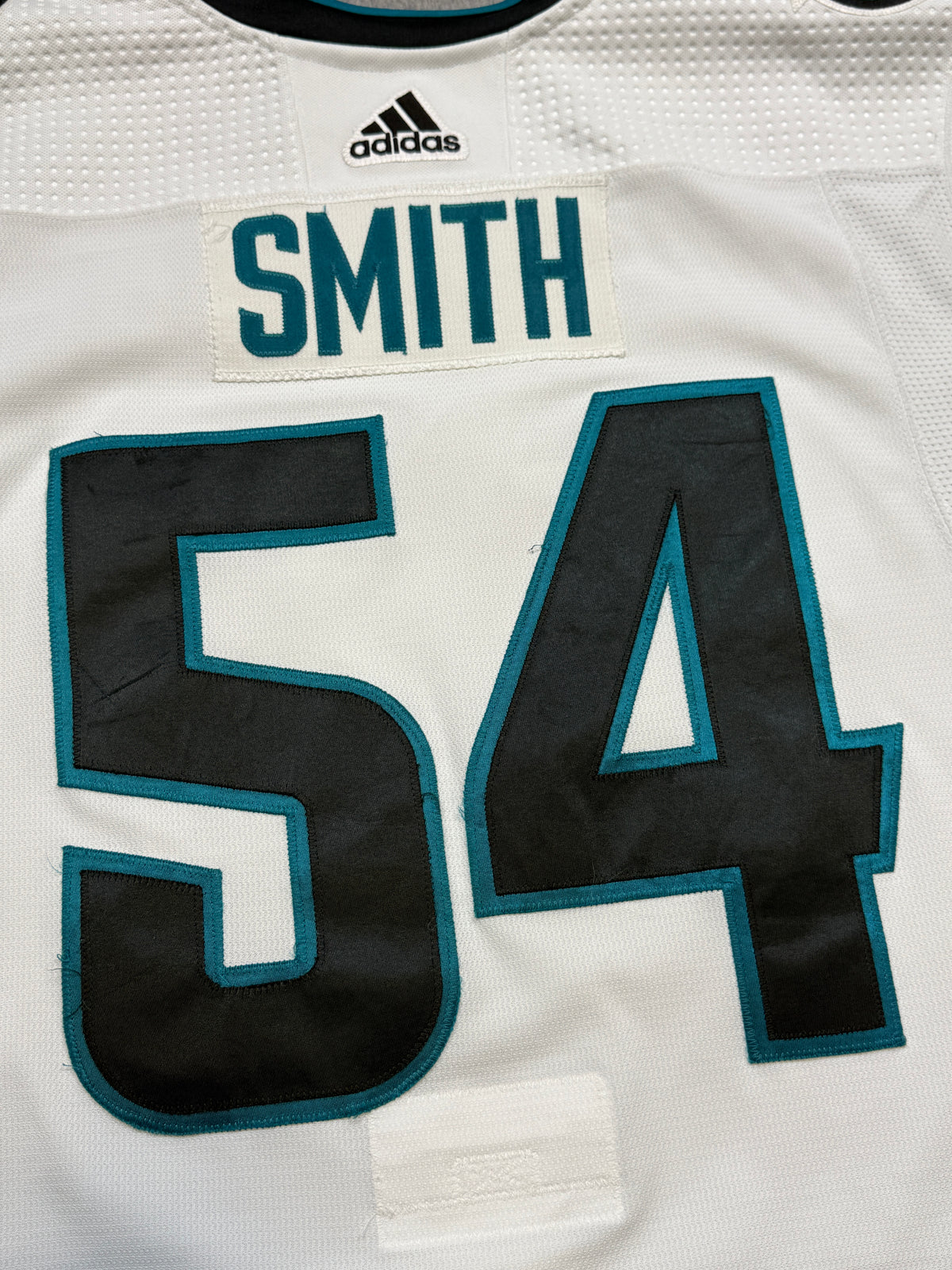 San Jose Sharks Givani Smith Game Worn Jersey
