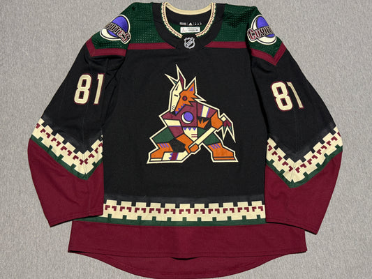 Arizona Coyotes Kessel Game Worn Jersey