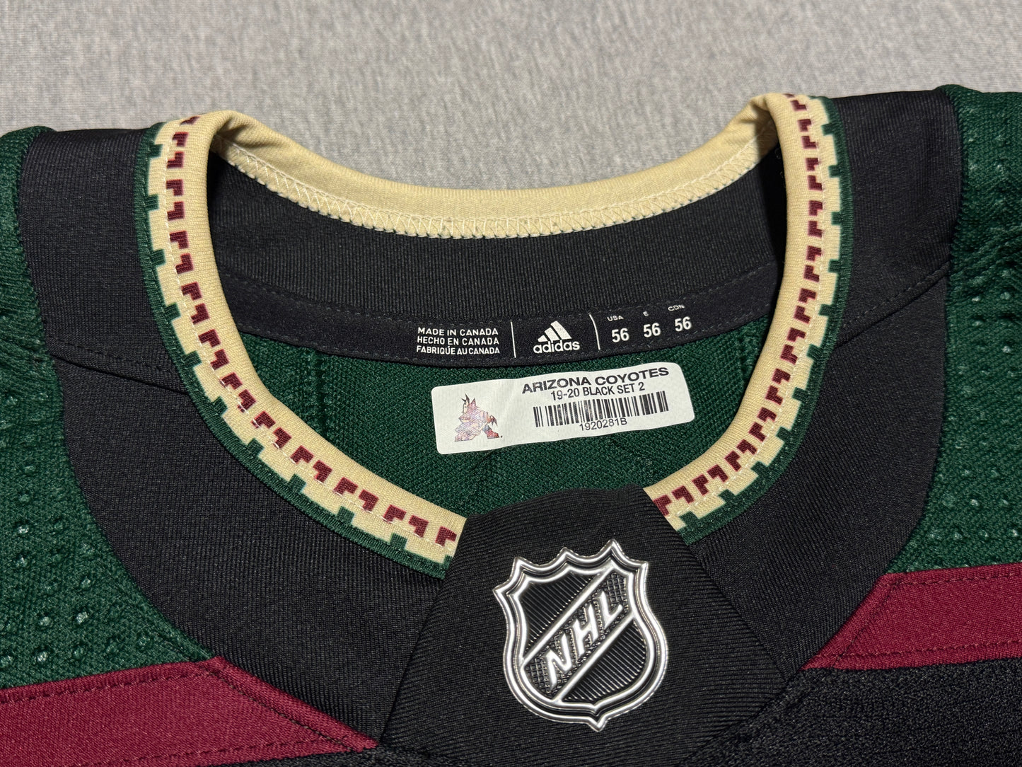 Arizona Coyotes Kessel Game Worn Jersey