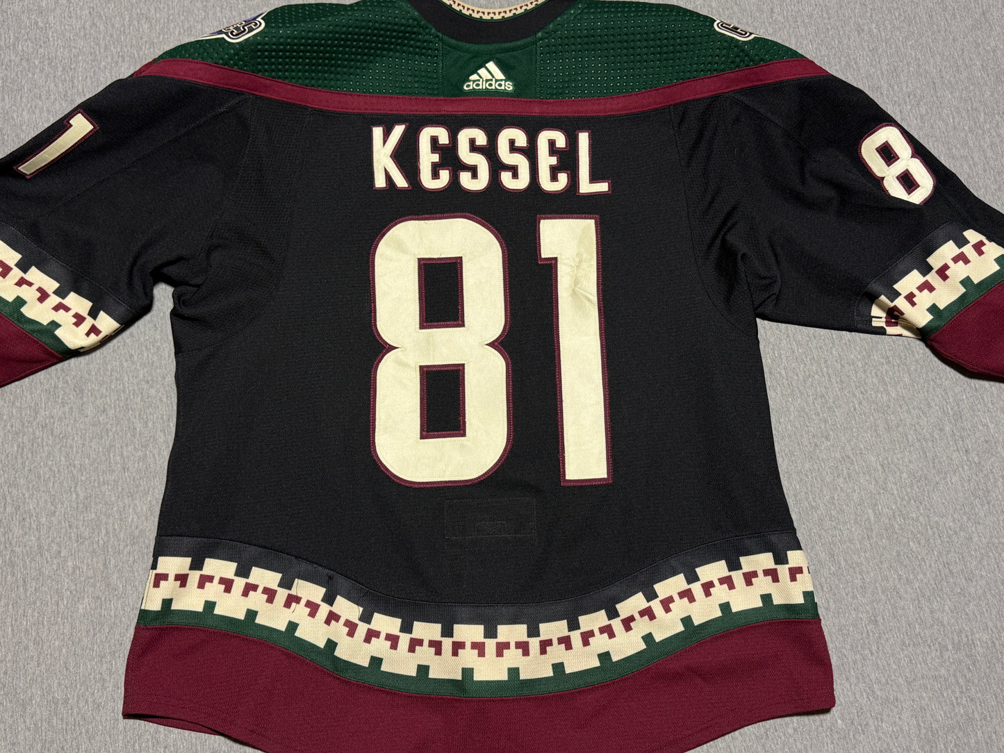 Arizona Coyotes Kessel Game Worn Jersey