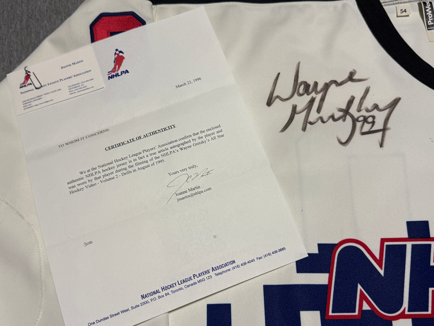 NHLPA Wayne Gretzky Worn Jersey