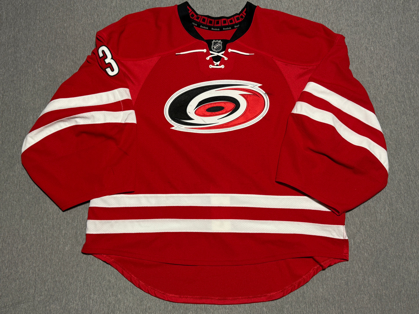 Carolina Hurricanes Ward Game Worn Jersey