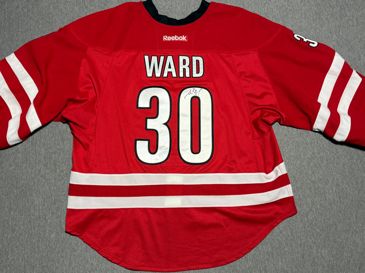 Carolina Hurricanes Ward Game Worn Jersey