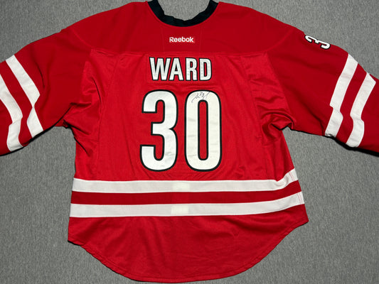 Carolina Hurricanes Ward Game Worn Jersey