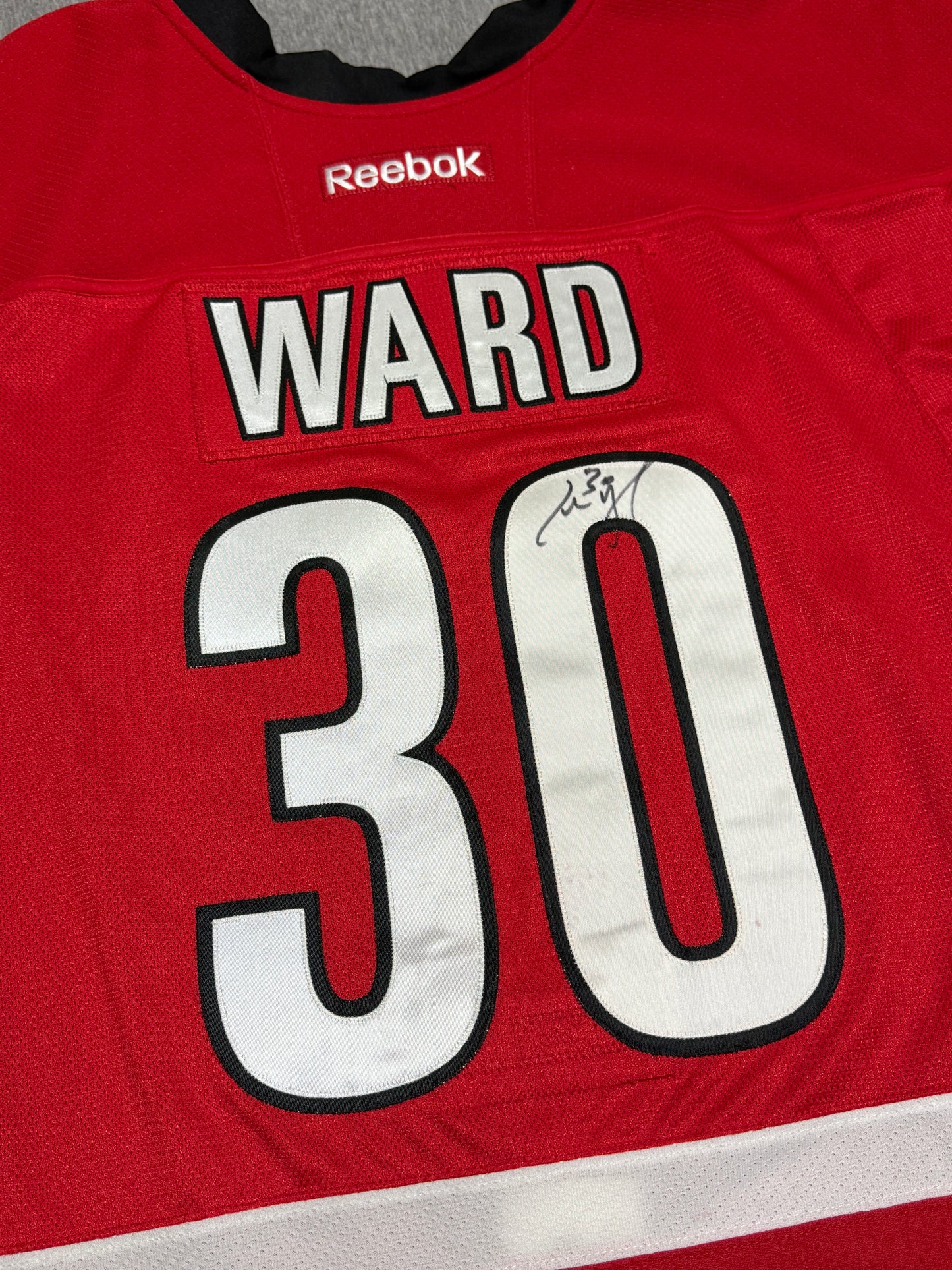 Carolina Hurricanes Ward Game Worn Jersey
