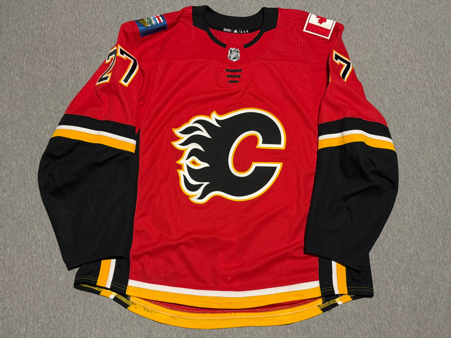 Calgary Flames D. Hamilton Game Worn Jersey