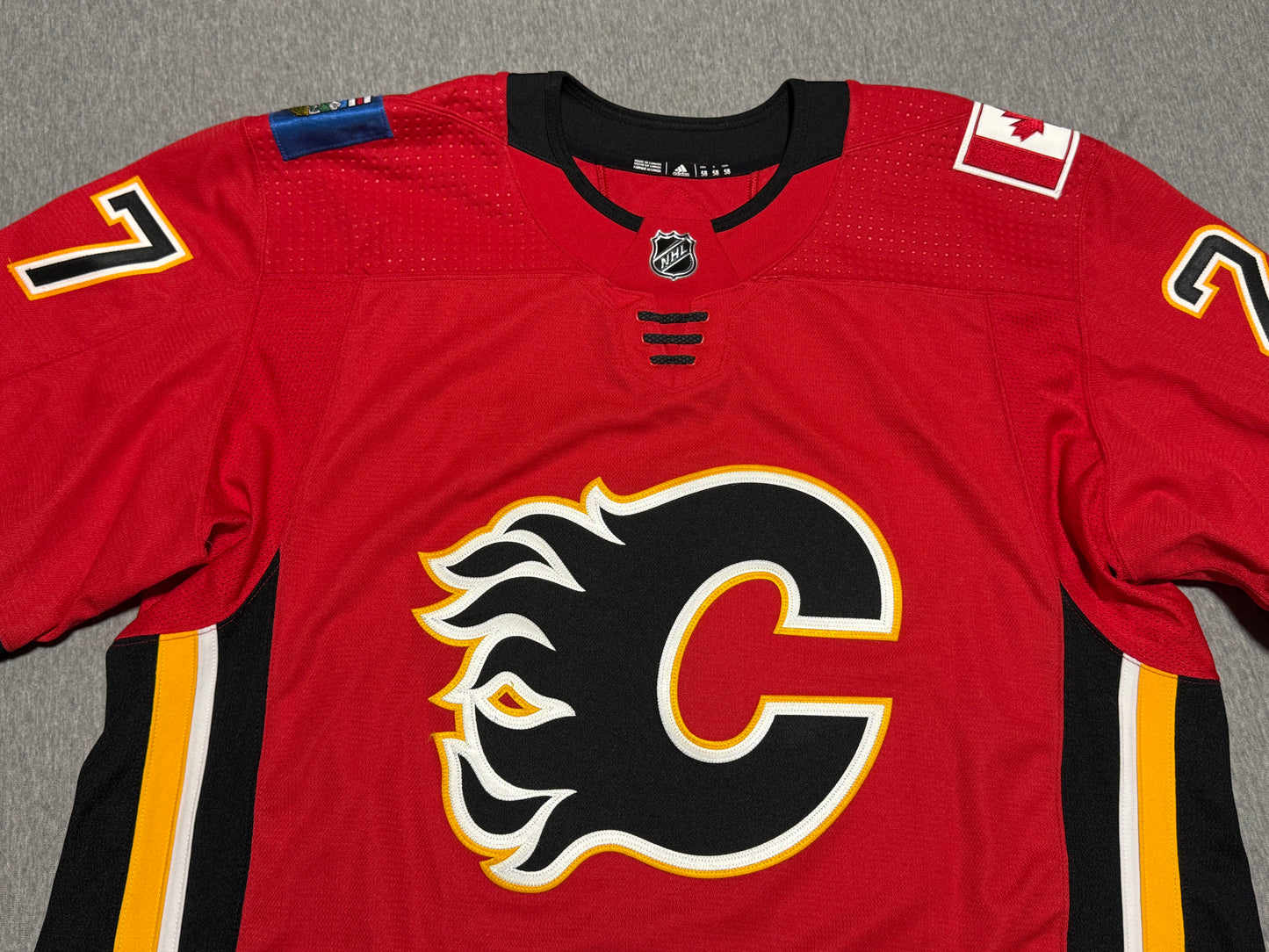 Calgary Flames D. Hamilton Game Worn Jersey