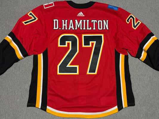 Calgary Flames D. Hamilton Game Worn Jersey