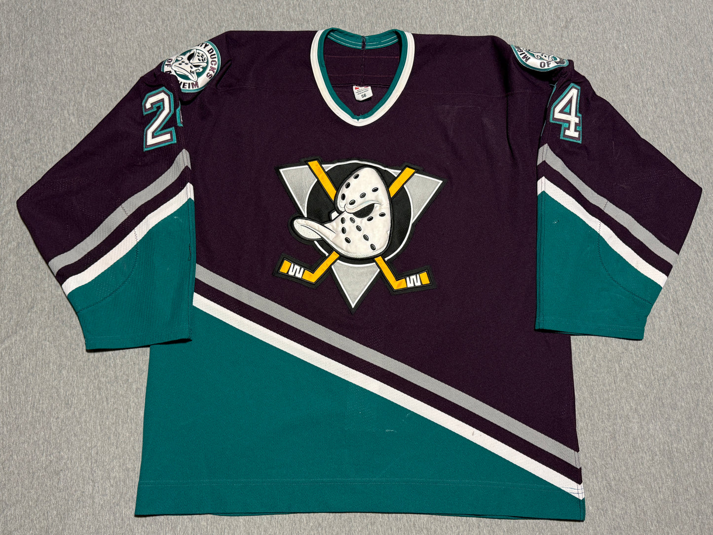 Anaheim Mighty Ducks Salei Game Worn Jersey