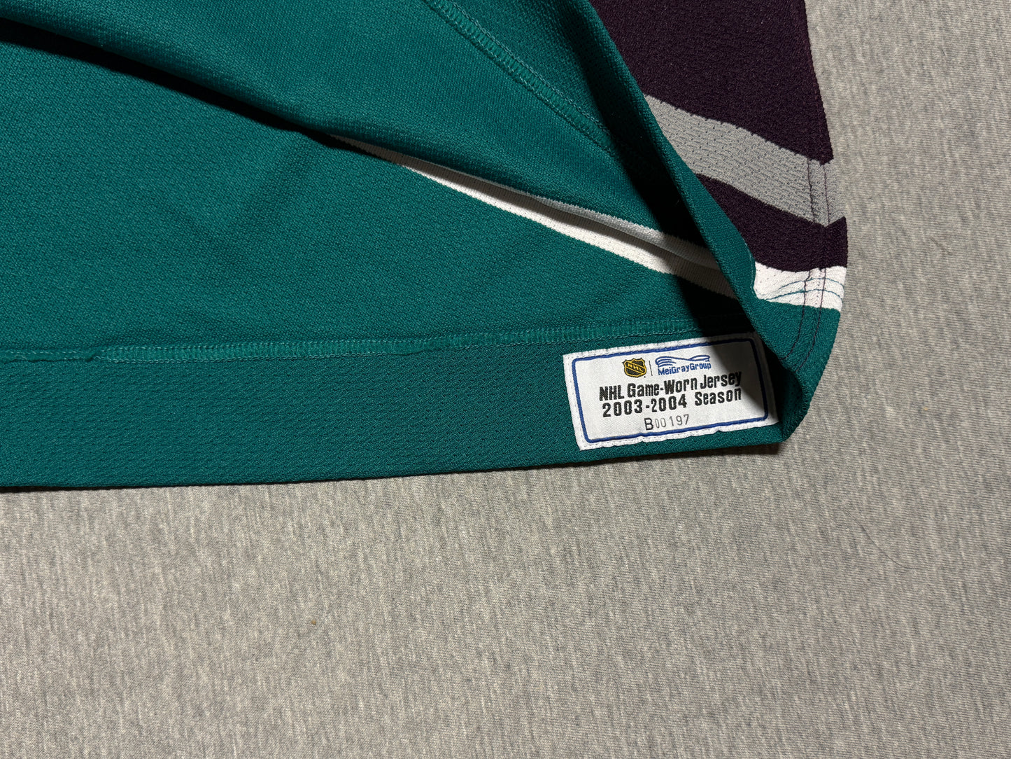 Anaheim Mighty Ducks Salei Game Worn Jersey