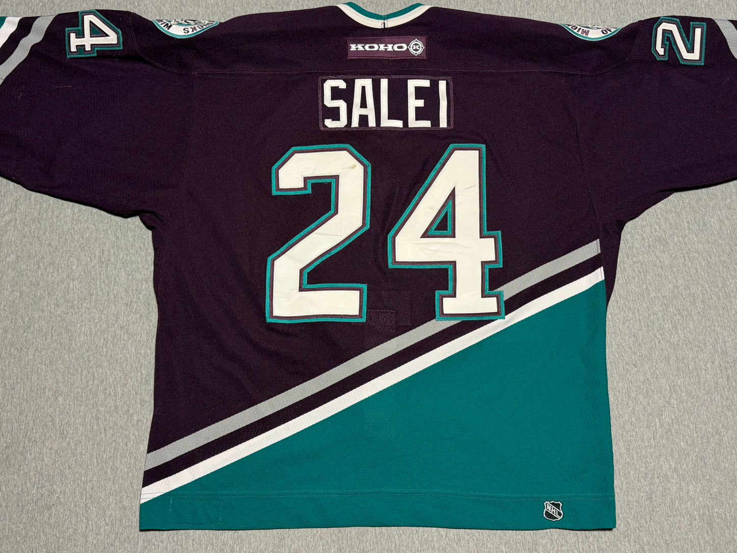 Anaheim Mighty Ducks Salei Game Worn Jersey