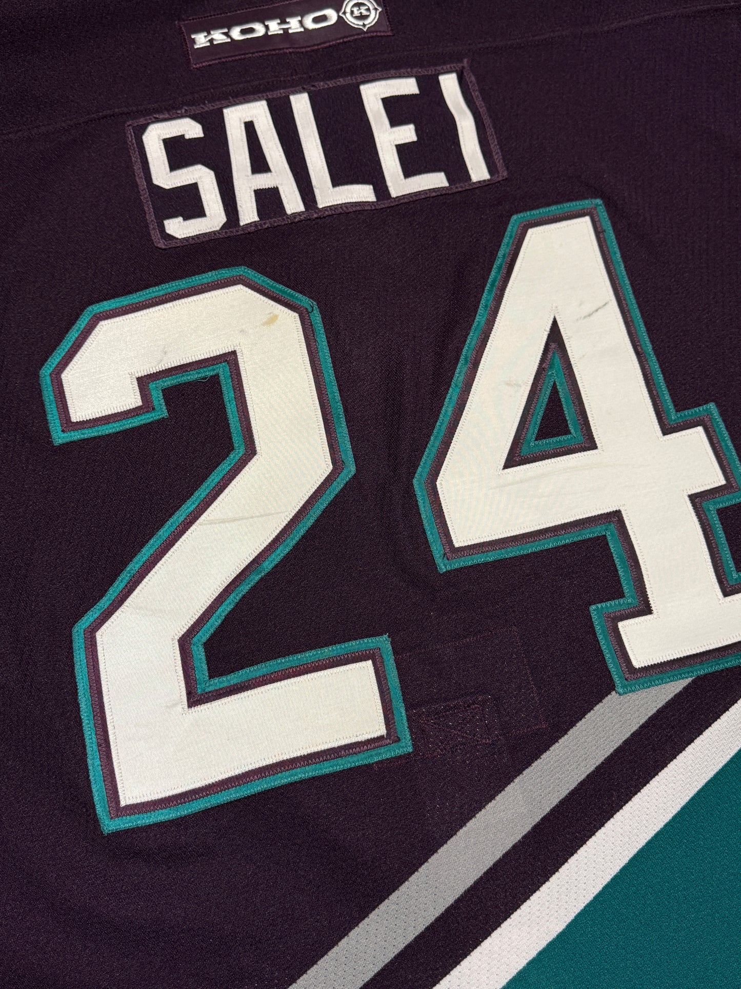 Anaheim Mighty Ducks Salei Game Worn Jersey