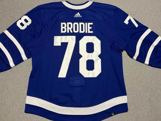Toronto Maple Leafs Brodie Game Worn Jersey