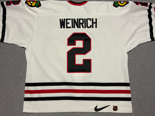 Chicago Blackhawks Weinrich Game Worn Jersey