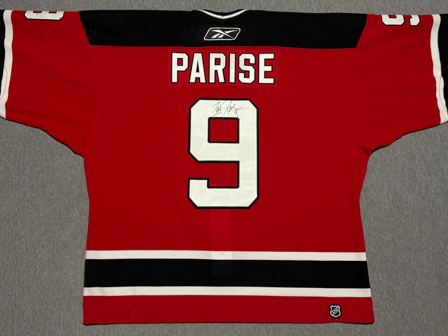 New Jersey Devils Zach Parise Game Worn Rookie Jersey