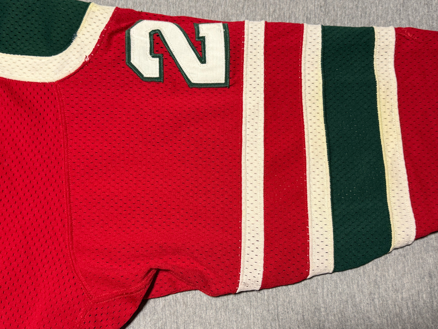 New Jersey Devils Dave Lewis Game Worn Jersey