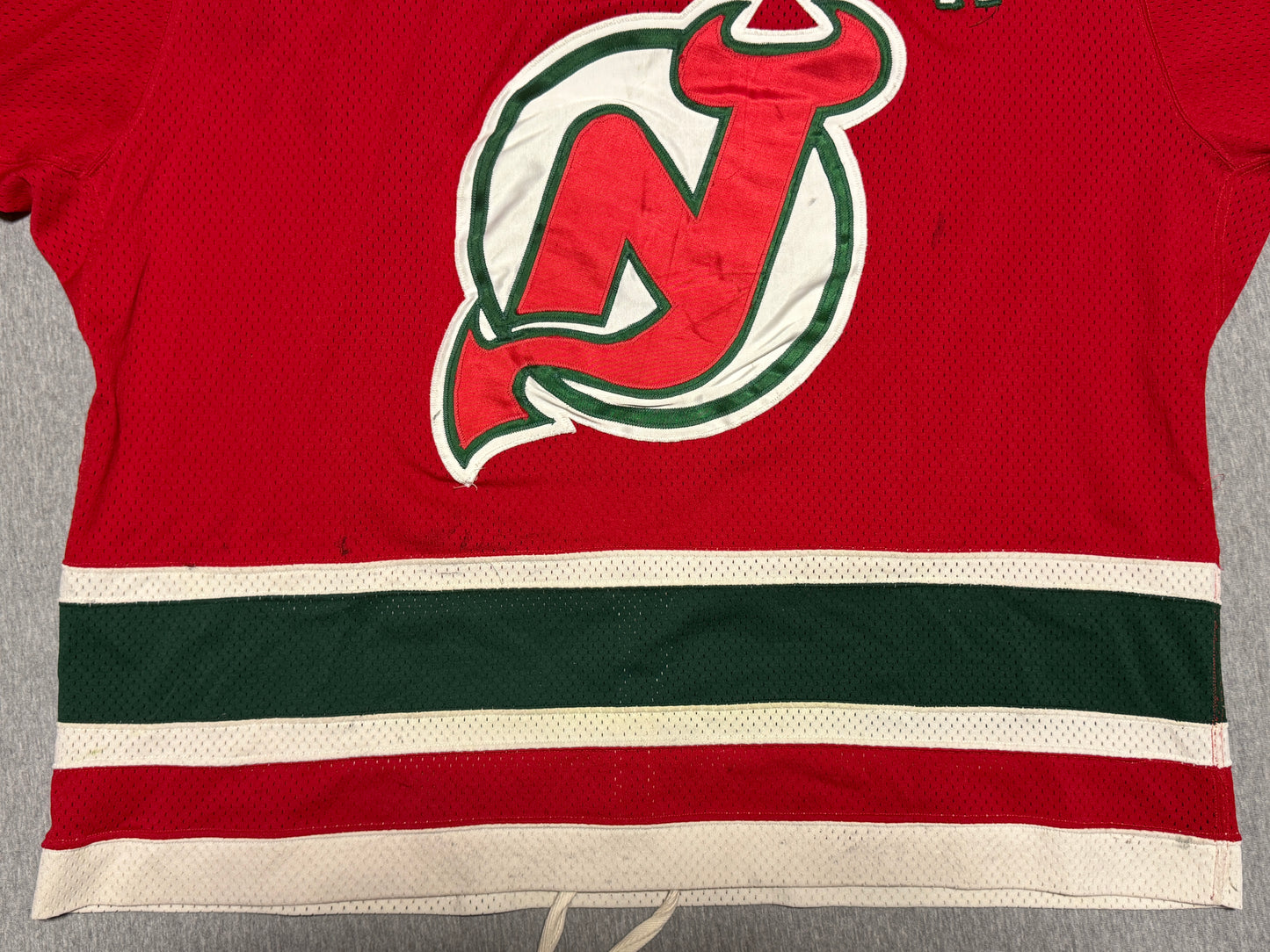 New Jersey Devils Dave Lewis Game Worn Jersey