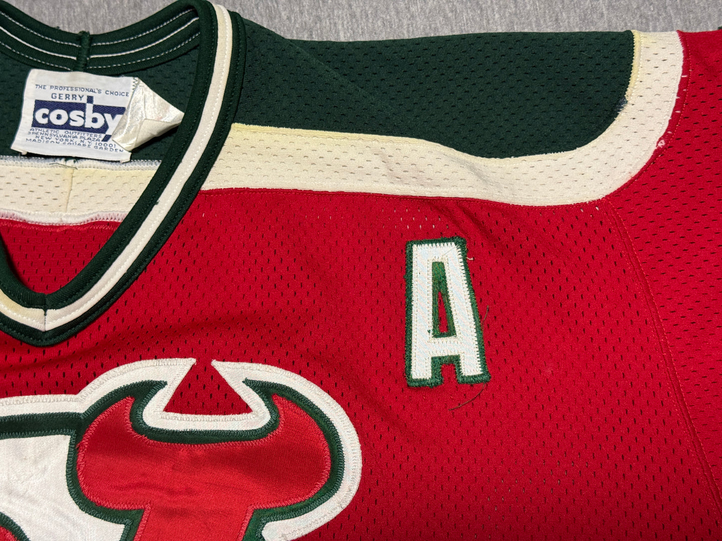 New Jersey Devils Dave Lewis Game Worn Jersey