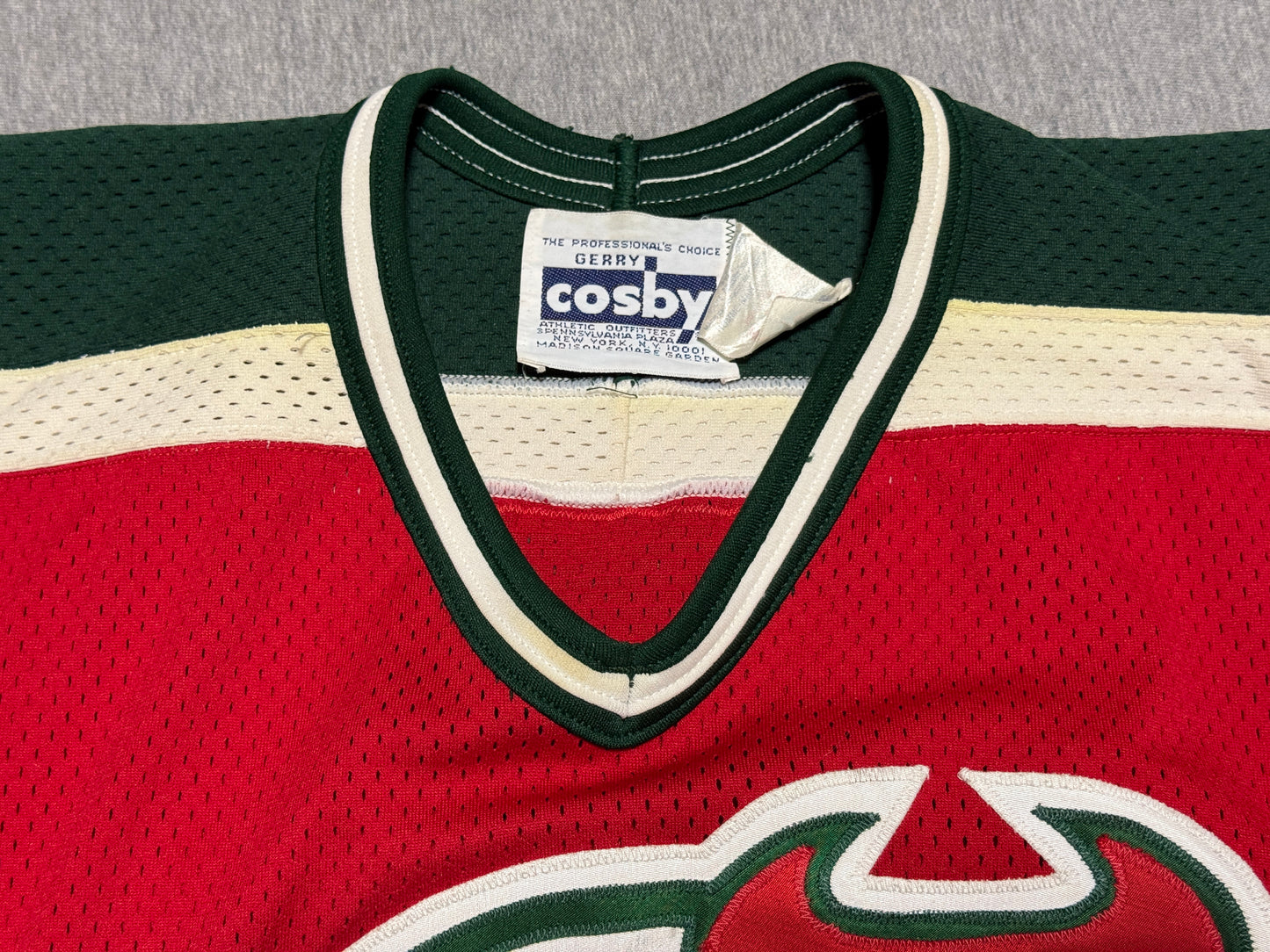 New Jersey Devils Dave Lewis Game Worn Jersey