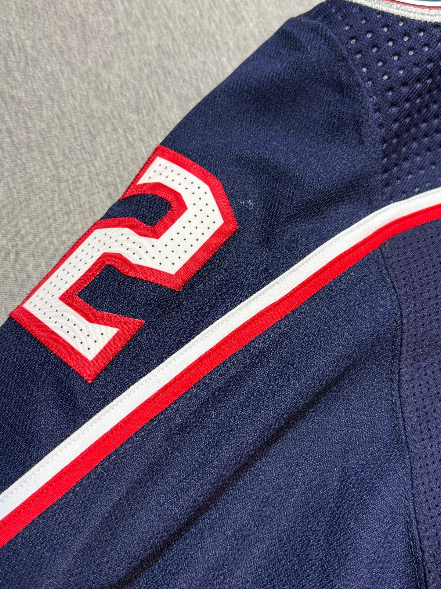 Columbus Blue Jackets Emil Bemstrom Game Worn Jersey with 20th Patch