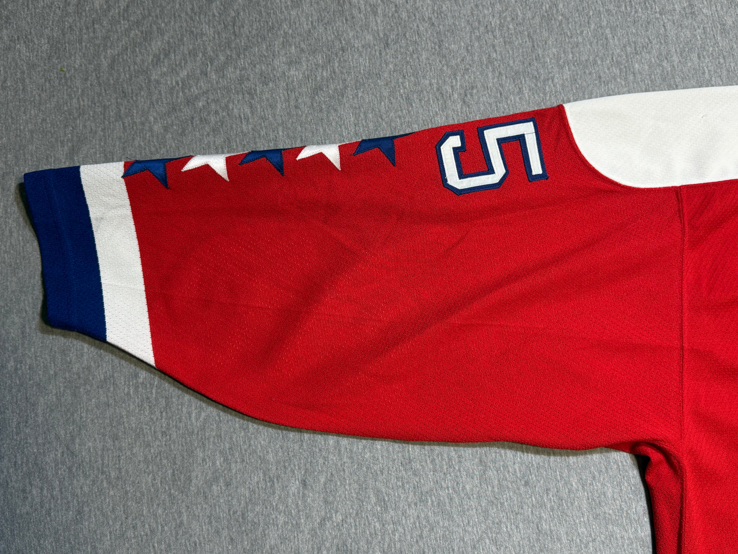 Washington Capitals Jason Woolley 20th Patched Game Worn Jersey