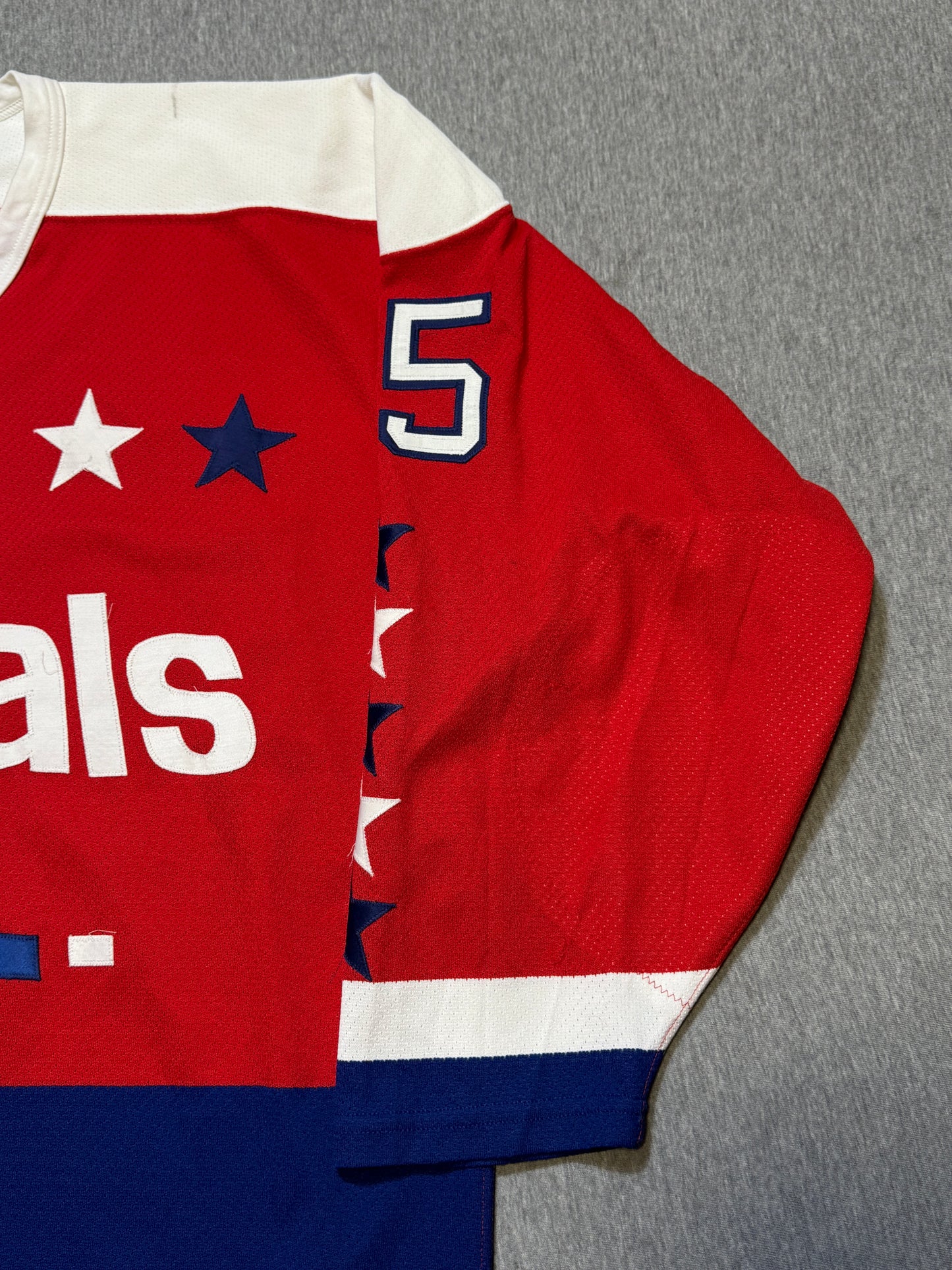 Washington Capitals Jason Woolley 20th Patched Game Worn Jersey