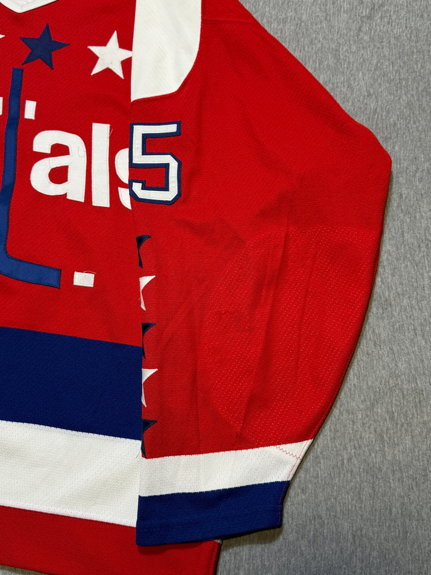 Washington Capitals Jason Woolley 20th Patched Game Worn Jersey