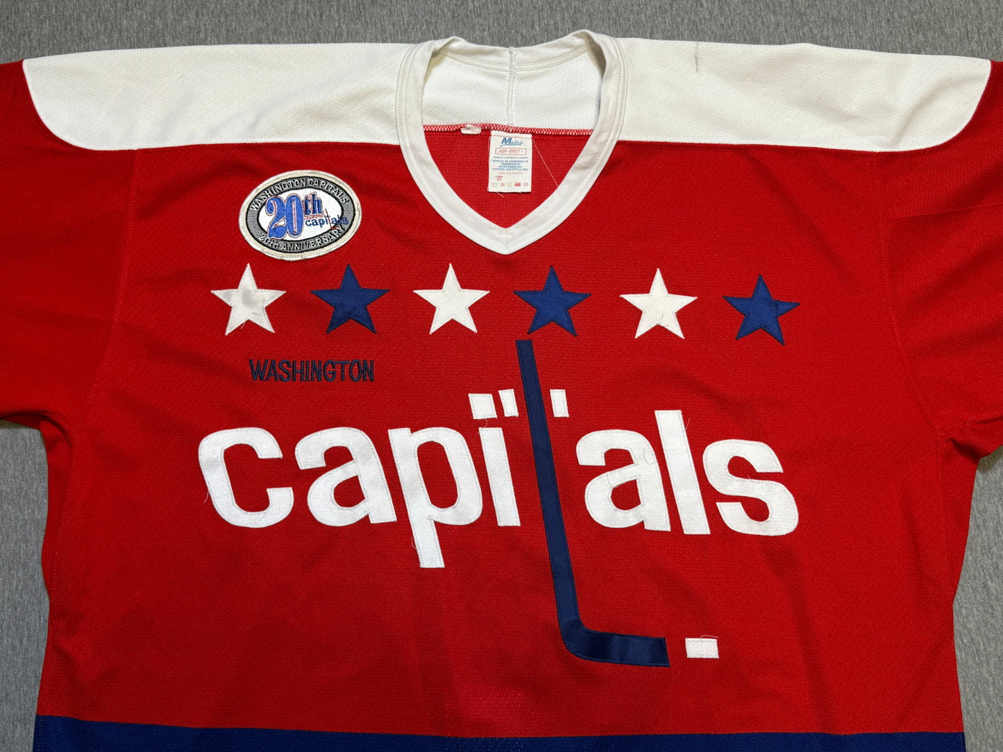 Washington Capitals Jason Woolley 20th Patched Game Worn Jersey