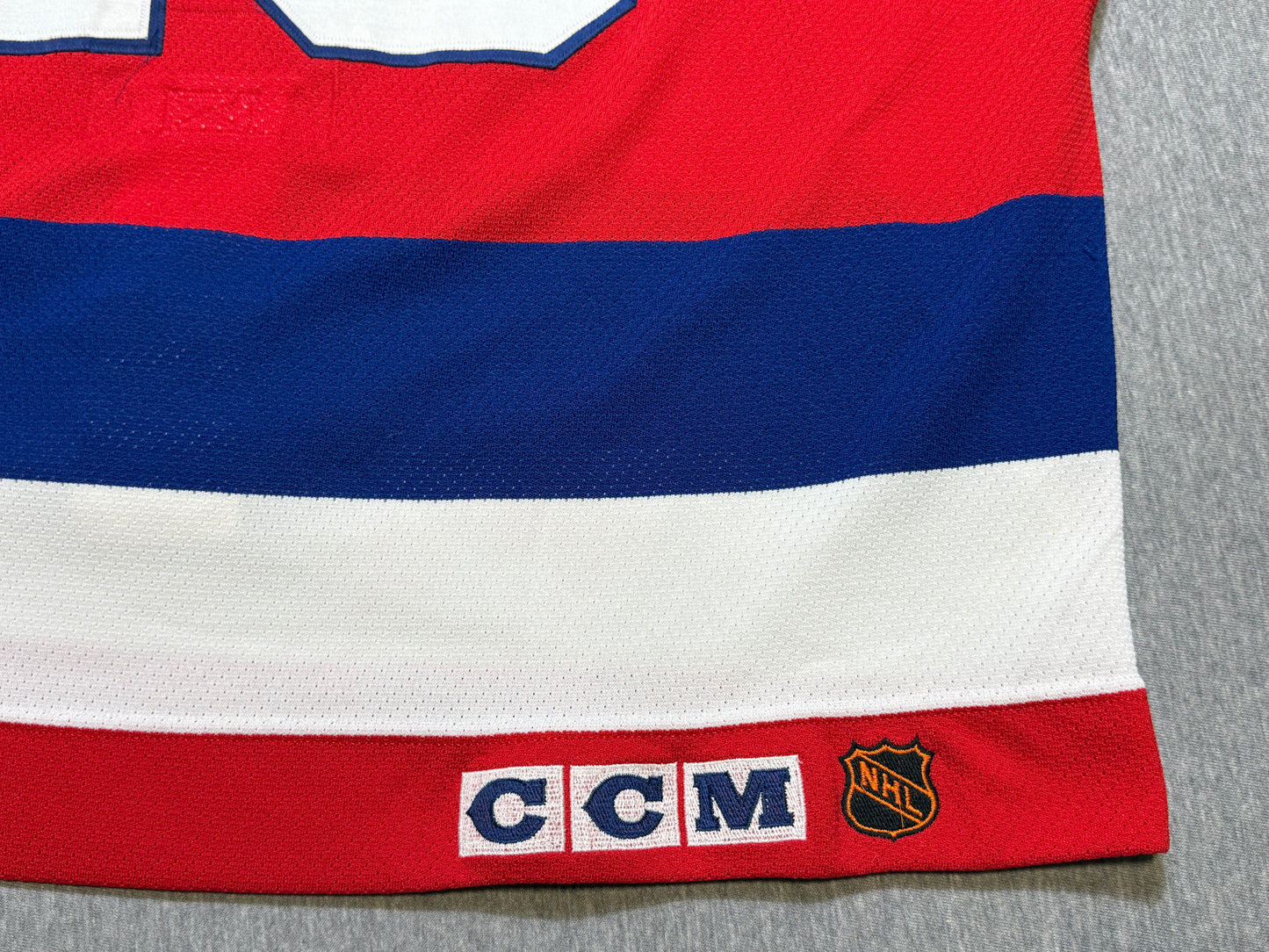 Washington Capitals Jason Woolley 20th Patched Game Worn Jersey
