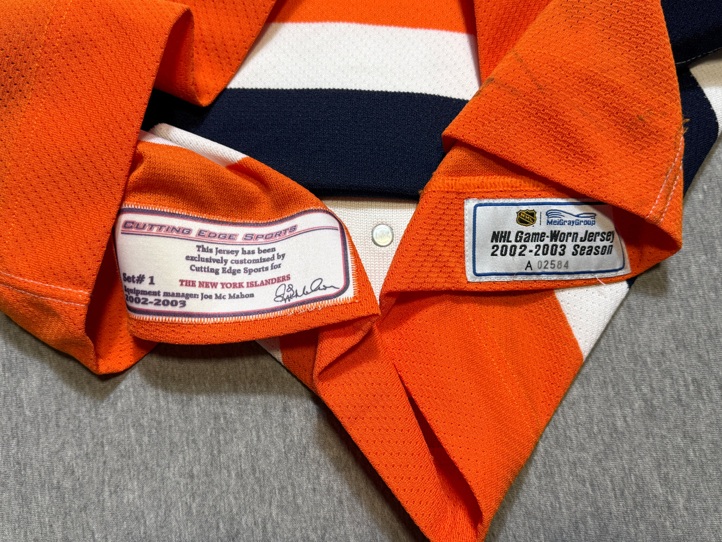 New York Islanders Roman Hamrlik Game Worn Jersey - consignment