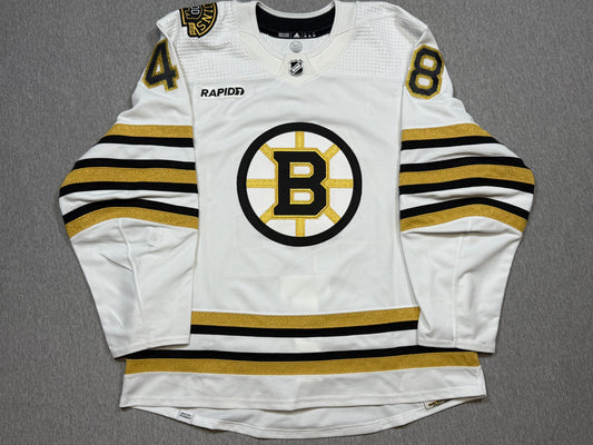 Boston Bruins 100th Season Matt Grzelcyk Game Worn Jersey