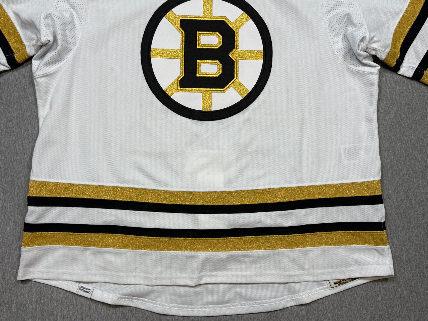 Boston Bruins 100th Season Matt Grzelcyk Game Worn Jersey
