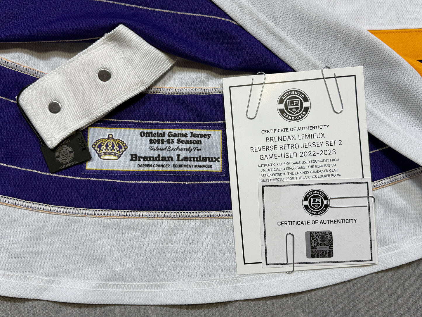 Los Angeles Kings Brendan Lemieux Game Worn Jersey - Consignment