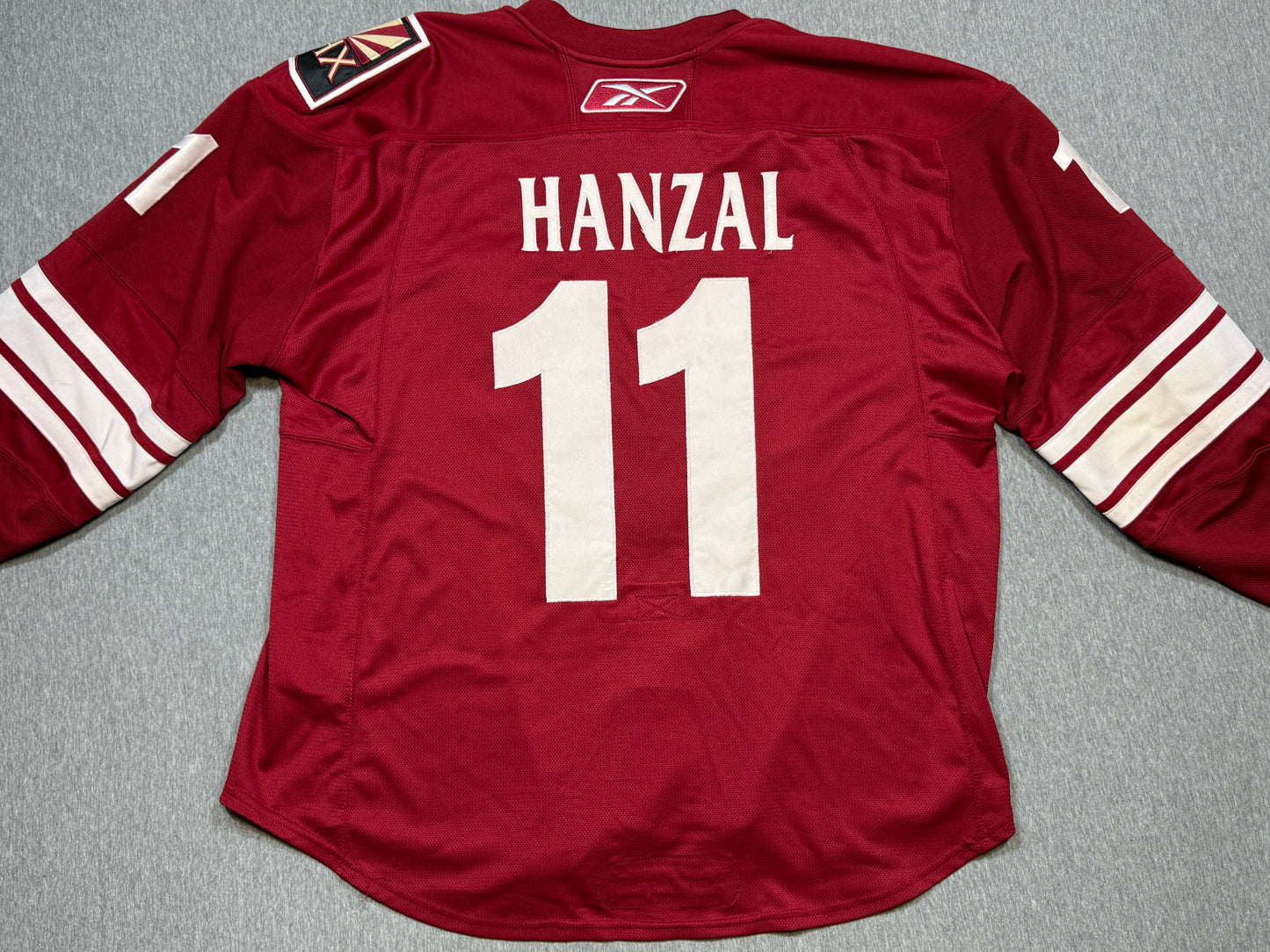Arizona Coyotes Martin Hanzal Rookie Game Worn Jersey