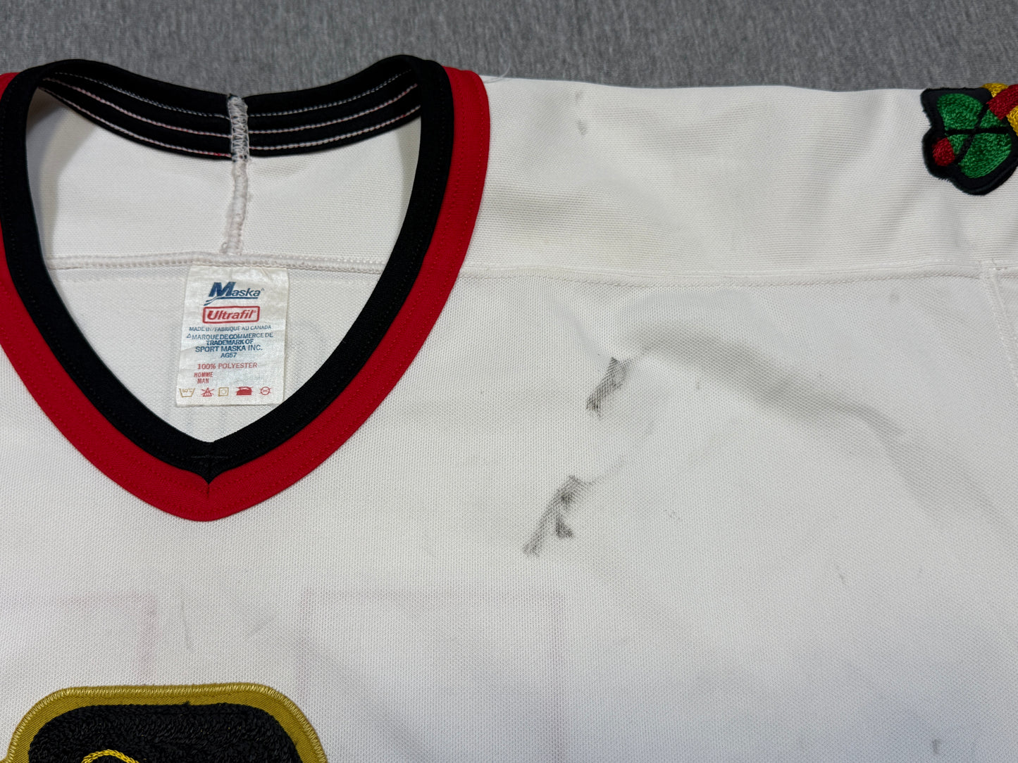 Chicago Blackhawks Mike Eagles Game Worn Jersey