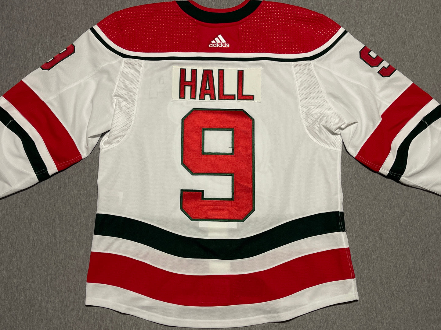 New Jersey Devils Taylor Hall Game Worn Jersey