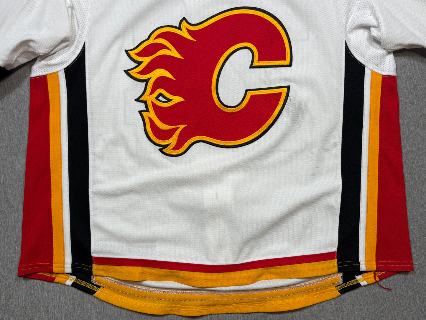 Calgary Flames Travis Hamonic Game Worn Jersey