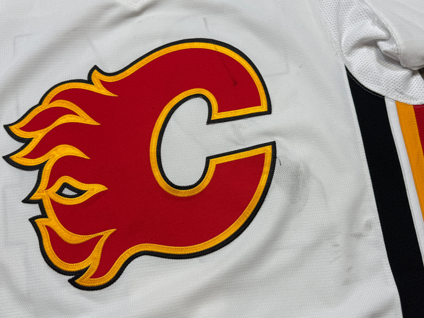 Calgary Flames Travis Hamonic Game Worn Jersey