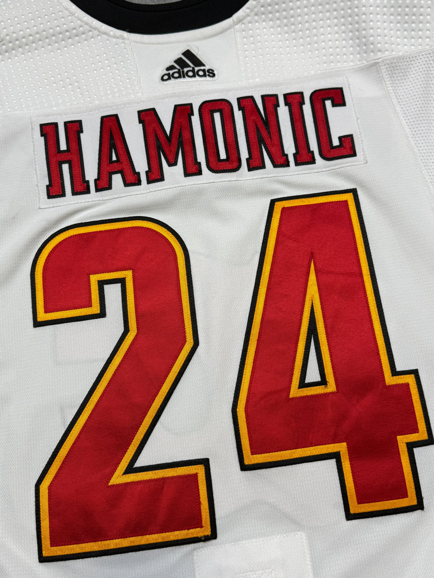 Calgary Flames Travis Hamonic Game Worn Jersey